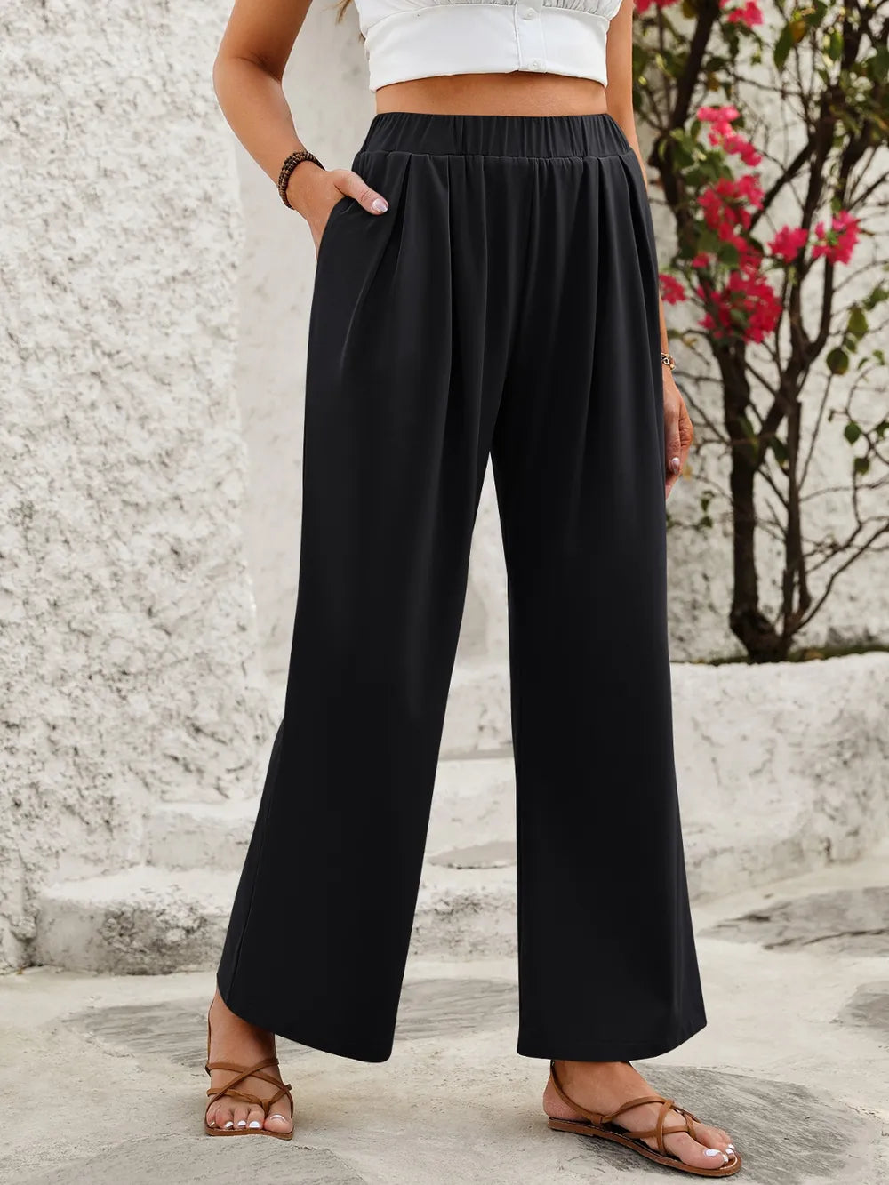 Elise Wide Leg Trousers