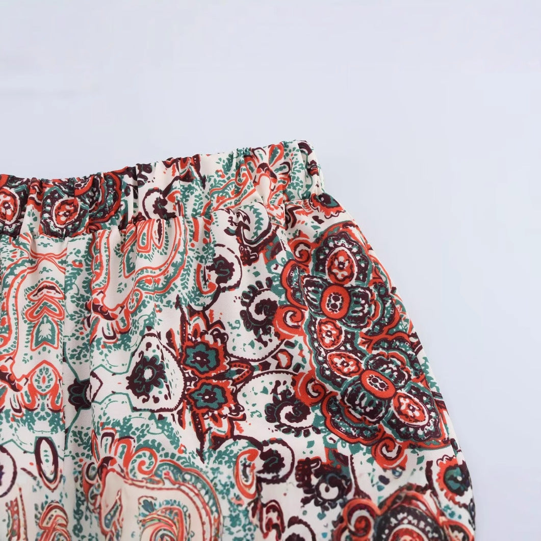 Julia Printed Wide Leg Trousers