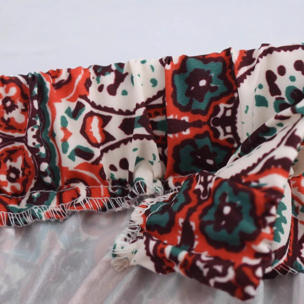 Julia Printed Wide Leg Trousers