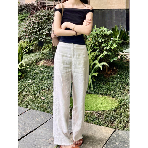 Linen Pants Summer New Style Casual Pants Slimming Leg-Lengthening