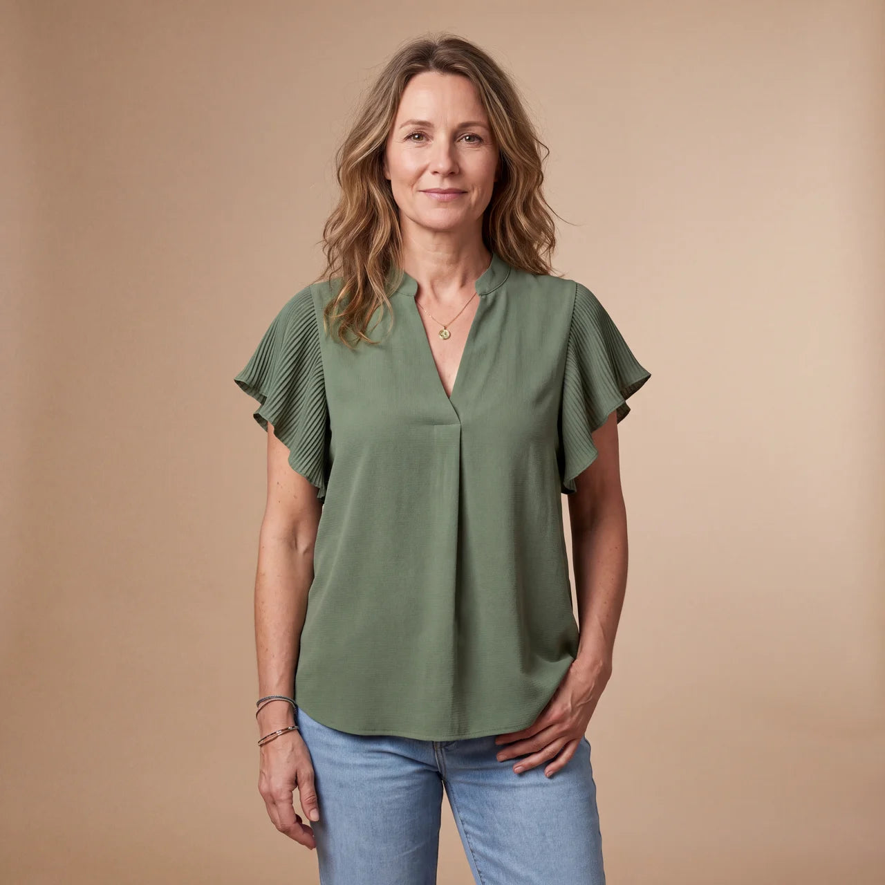 Fleur Volant Blouse