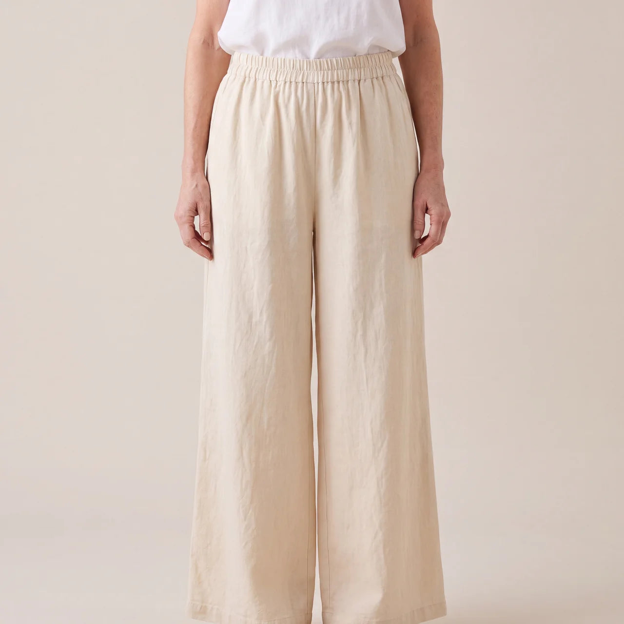 Roos Linen Wide Leg Trousers